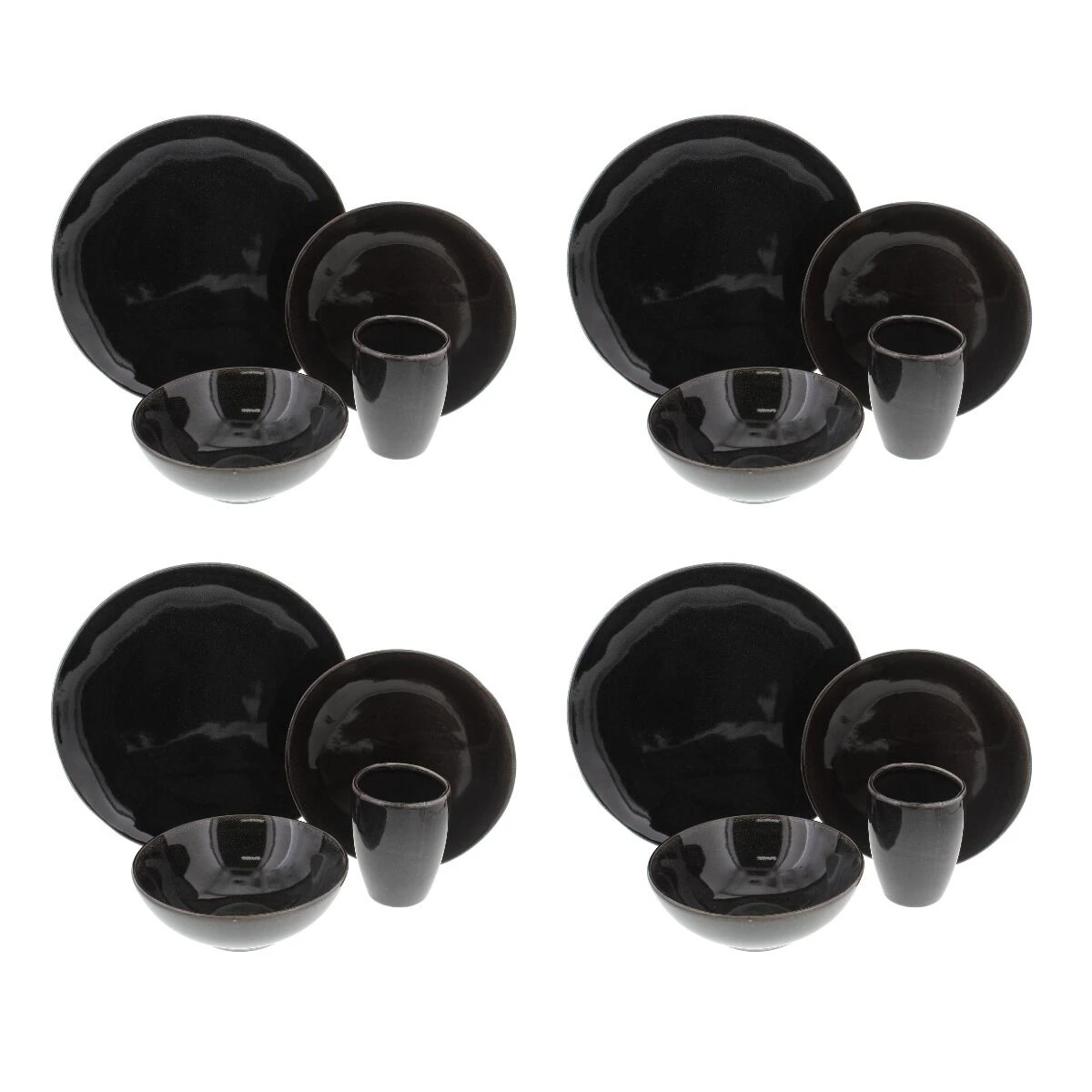 Broste Copenhagen Nordic Coal serviesset 16-delig Broste Copenhagen Nordic Coal Serviesset 16-delig -Beroemde Keukenseries Winkel 2317 100755 1