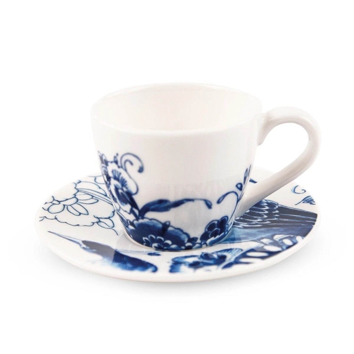 Royal Delft Peacock Symphony koffiekop + schotel 180 ml aardewerk Royal Delft Peacock Symphony Koffiekop + Schotel 180 Ml Aardewerk -Beroemde Keukenseries Winkel 60103100