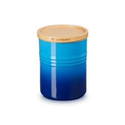 Le Creuset Voorraadpot Met Houten Deksel ø 10 X 12 Cm Aardewerk Azure