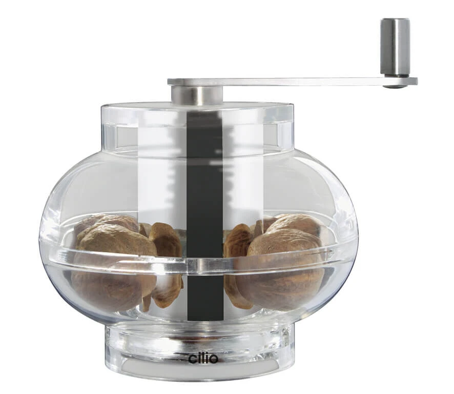 Cilio Como nootmuskaatmolen 9 cm kunststof transparant Cilio Como Nootmuskaatmolen 9 Cm Kunststof Transparant -Beroemde Keukenseries Winkel 609707