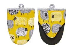 Ulster Weavers Dotty Sheep Kleine Ovenwant Katoen Geel 2 Stuks