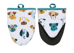 Ulster Weavers Mutley Crew Kleine Ovenwant Katoen Blauw 2 Stuks