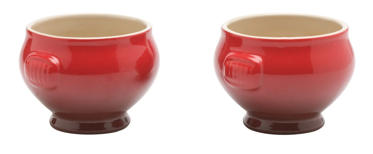 Le Creuset soepkom ø 11 cm aardewerk kersrood 2 stuks Le Creuset Soepkom ø 11 Cm Aardewerk Kersrood 2 Stuks -Beroemde Keukenseries Winkel 8913 42239 1