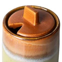 HK Living 70's ACE7083 Suikerpot En Melkkan Aardewerk Peat-Berry 2-delig -Beroemde Keukenseries Winkel ace7083 lr d 01 1