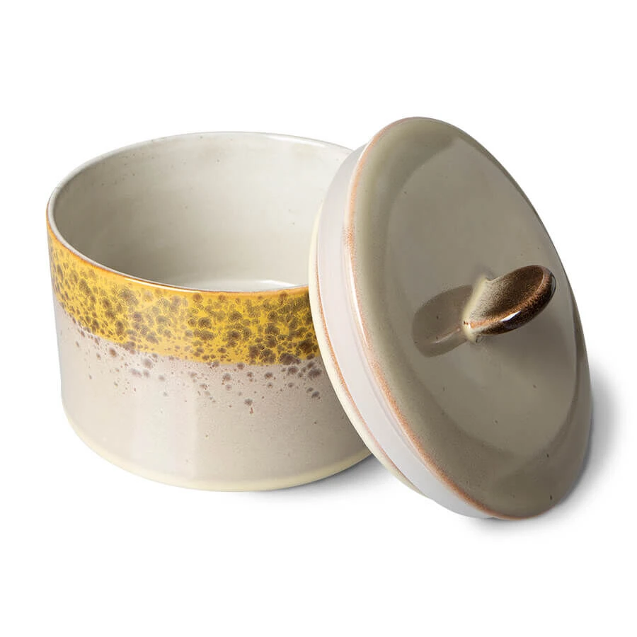 HK Living 70's ACE7104 Autumn voorraadpot 1,65 liter aardewerk HK Living 70's ACE7104 Autumn Voorraadpot 1,65 Liter Aardewerk -Beroemde Keukenseries Winkel ace7104 lr b 01 1