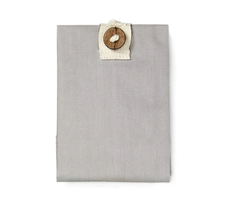 by Roll'eat Boc'n'Roll Bio herbruikbaar boterhamzakje 45 x 32 cm katoen grijs By Roll'eat Boc'n'Roll Bio Herbruikbaar Boterhamzakje 45 X 32 Cm Katoen Grijs -Beroemde Keukenseries Winkel bnr gris