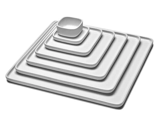 Serax HEII Marcel Wolterinck bord vierkant 20 x 20 cm porselein wit Serax HEII Marcel Wolterinck Bord Vierkant 20 X 20 Cm Porselein Wit -Beroemde Keukenseries Winkel borden 1 7