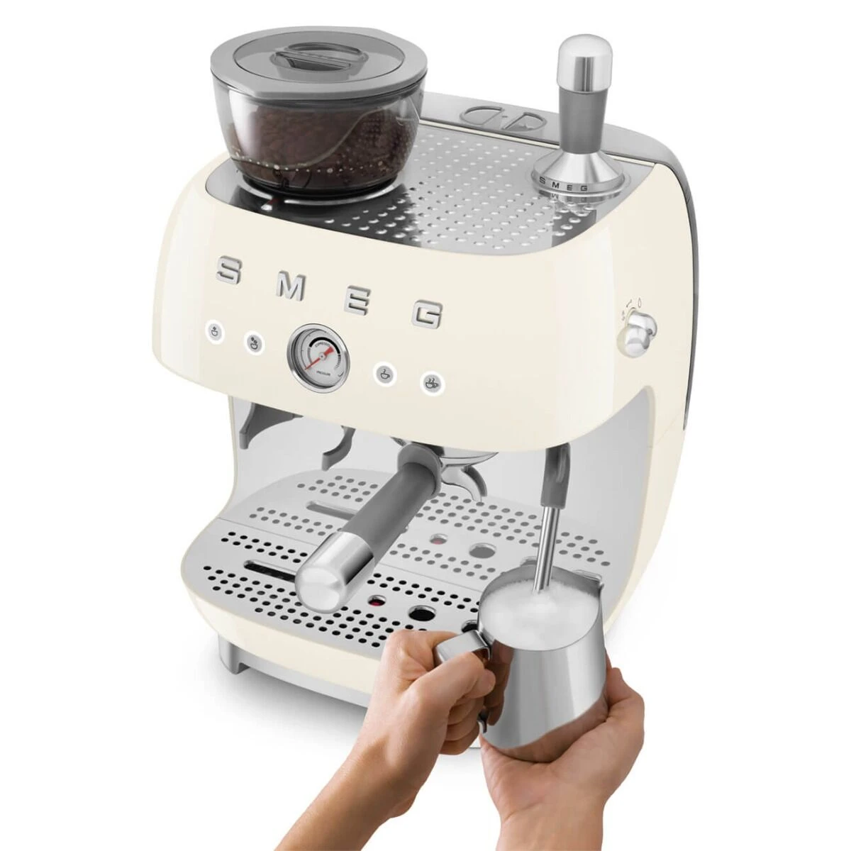Smeg 50's style handmatige espressomachine 2,4 liter crème Smeg 50's Style Handmatige Espressomachine 2,4 Liter Crème -Beroemde Keukenseries Winkel egf03creu 4 1