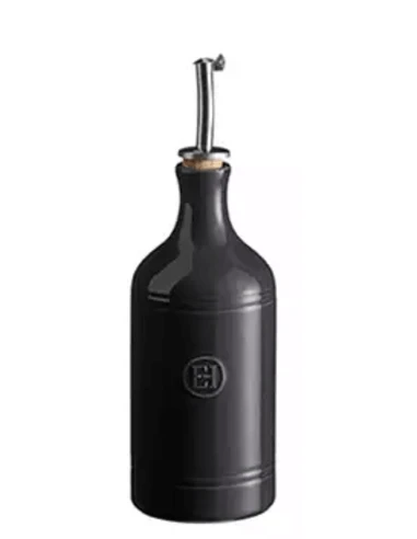 Emile Henry olie- of azijnfles keramiek 450 ml Fusain Emile Henry Olie- Of Azijnfles Keramiek 450 Ml Fusain -Beroemde Keukenseries Winkel emile henry olie azijnfles 045 ltr fusain zwart