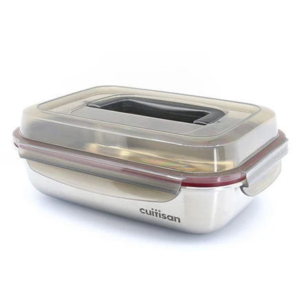 Cuitisan foodcontainer rechthoekig met handgreep 1900 ml rvs Cuitisan Foodcontainer Rechthoekig Met Handgreep 1900 Ml Rvs -Beroemde Keukenseries Winkel h19