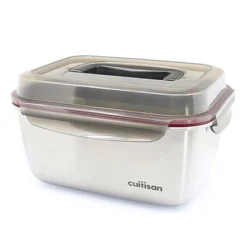 Cuitisan Foodcontainer Rechthoekig Met Handgreep 3600 Ml Rvs