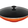 Le Creuset Wok Met Glazen Deksel 4,5 Liter ø 36 Cm Gietijzer Vulcanique