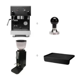 Profitec Pro 300 Espressomachine Mat Zwart Met Bonenmolen, Tampermat En Tamper