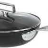 Cristel Castel'pro Exceliss+ Ultralu Sauteerpan Met Anti-aanbaklaag En Glasdeksel ø 28 Cm Aluminium Zwart