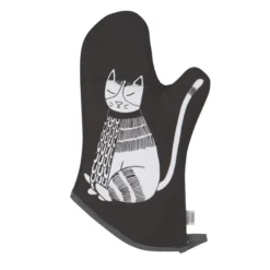 Now Designs Purr Party Ovenwant 30 X 13 Cm Zwart Wit