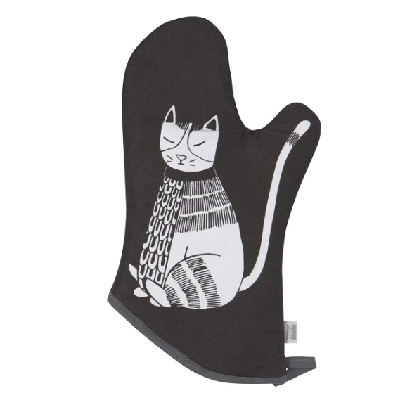 Now Designs Purr Party ovenwant 30 x 13 cm zwart wit Now Designs Purr Party Ovenwant 30 X 13 Cm Zwart Wit -Beroemde Keukenseries Winkel schermopname 380