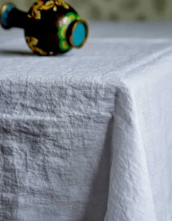 Oldenhof White Tafelkleed 170 X 250 Cm Linnen -Beroemde Keukenseries Winkel white linen tablecloth linoroom2 1