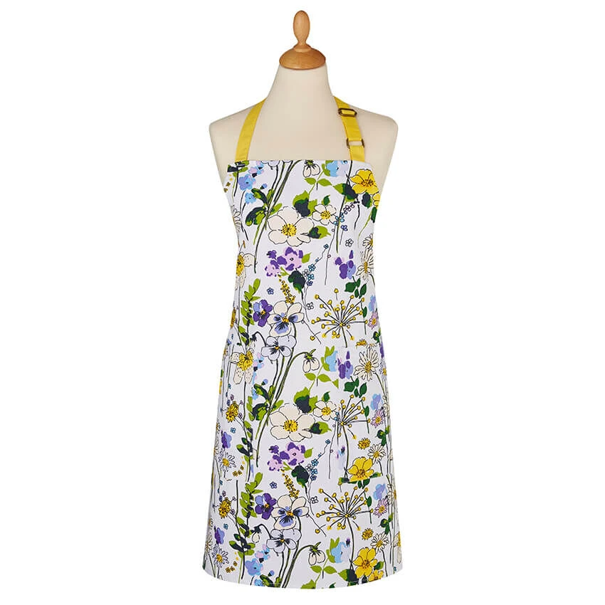 Ulster Weavers Wildflowers schort katoen geel Ulster Weavers Wildflowers Schort Katoen Geel -Beroemde Keukenseries Winkel wildflowers schort